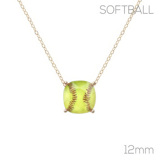 Gameday Baseball Softball Necklace