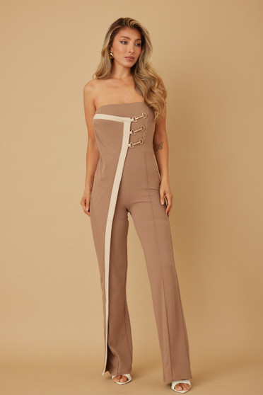 Flap Strapless Chain Jumpsuit​