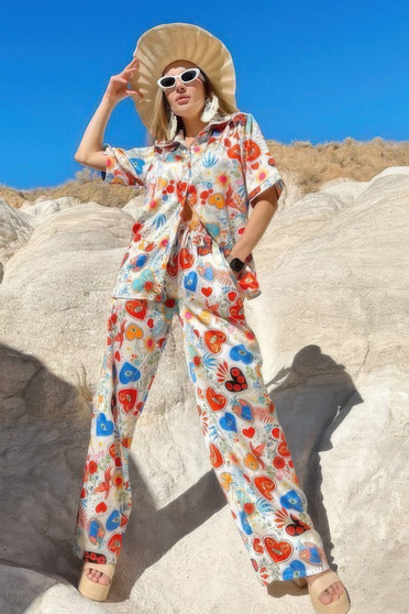 Women'S Resort Wear Pants Set