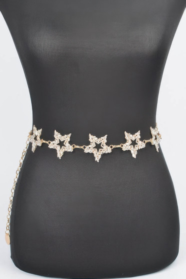 Glass Star Plus Size Chain Belt