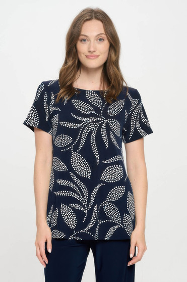 Plus Size Hit Boat Nk Short Sl Top​