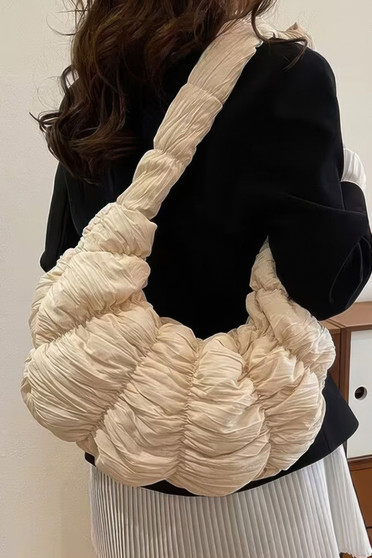 Quilted Nylon Padded Crossbody Bag​