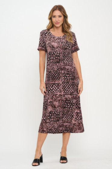 Plus Size Print Bns Long Dress​