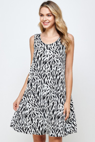 Plus Size Bns Print Missy Tank Dress​