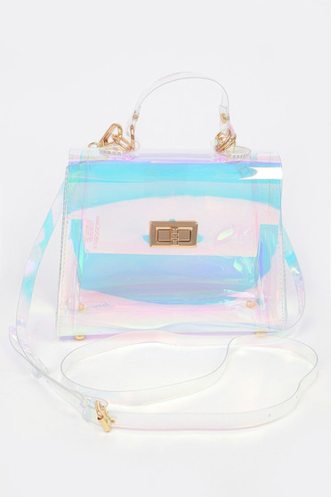 Hologram Transparent Crossbody Bag