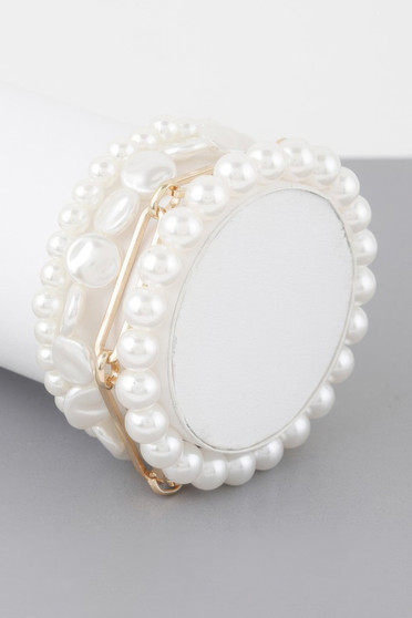 Multi Faux Pearls Bracelet 