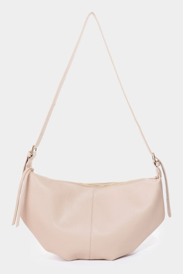 Fame Leather Semi Circle Shoulder Bag