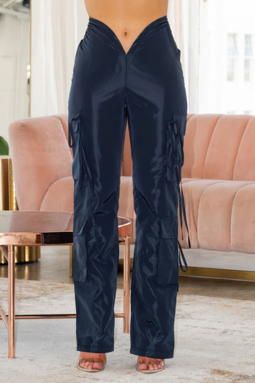 V Cut Cargo Pants