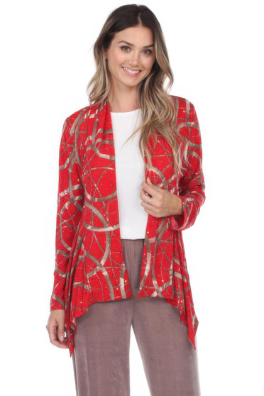 Glitter Long Sleeve Cardigan Jacket