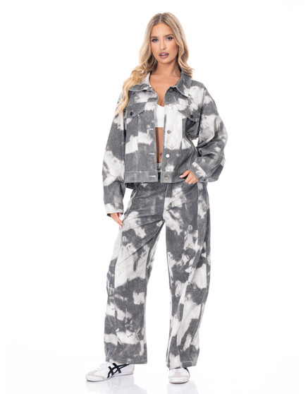 Tie-Dye Denim Jacket