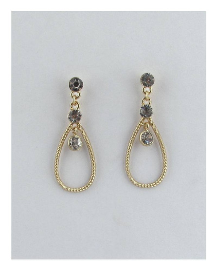 Drop And Dangle Rhinestone Earrings