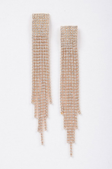 Formal Rhinestone Unique Design Earrings