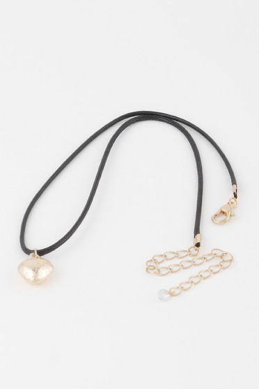 Braided Heart Pendant Necklace