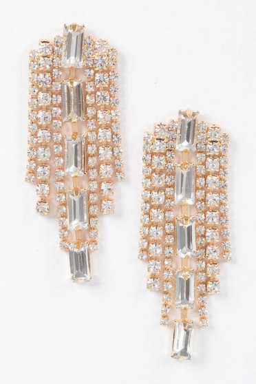 Multi Shape Rhinestone Earring