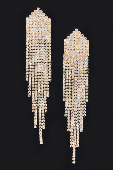 Rhinestone Fringe Earring​​​​​​​​​​