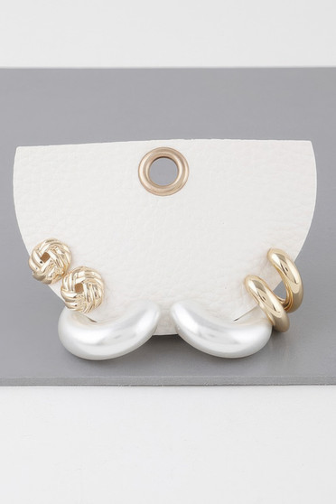 Multi Minimal Earrings Set