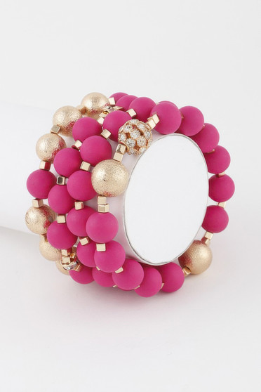 Multi Rhinestone Beaded Bracelet​