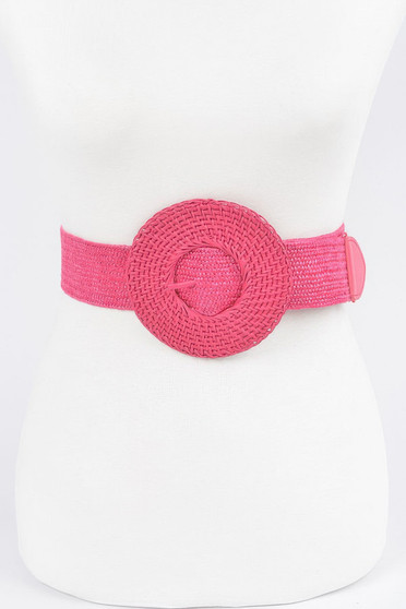 Round Handmade Bamboo Buckle Elastic Belt​