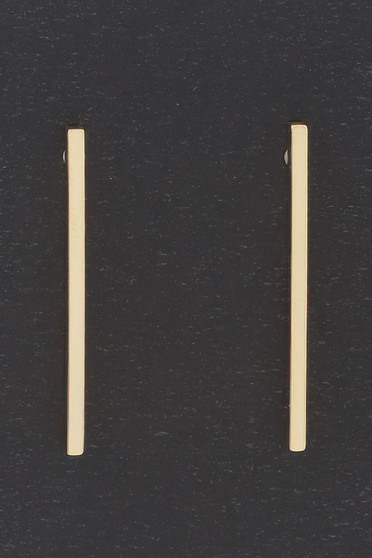 Dipped Metal Bar Earrings