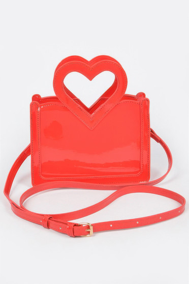 Enamel Top Handle Bag