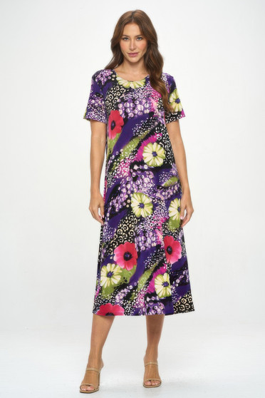 Print Bns Long Dress​​​​​​​​​​