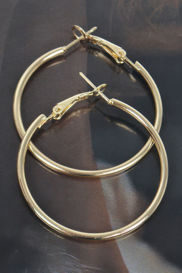 Metal 40Mm Hoop Earring