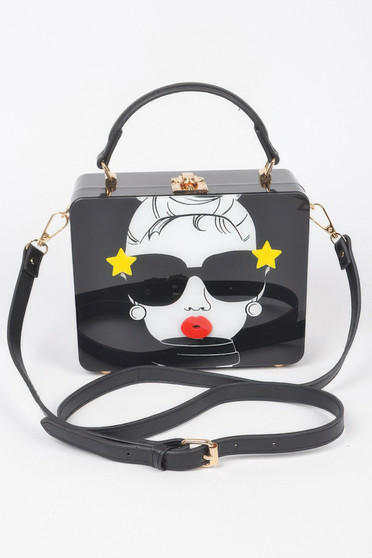 Pop Star Acrylic Box Clutch