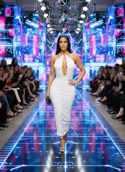 Strapless Necklace Detail Open Back Midi Dress​​