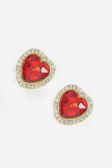 Heart Shape Stone Earring​
