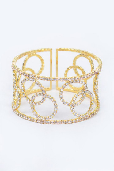 Wrap Rhinestone Bangle​