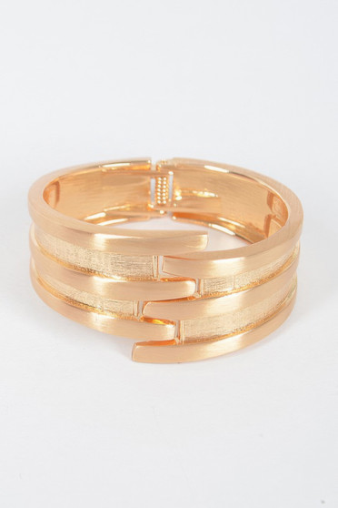 Metal Spring Hinge Cuff Bracelet​​