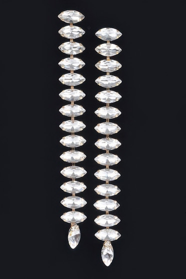 Long Stringed Gem Earring