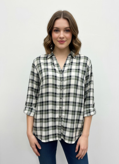 Erika Plaid Blouse​