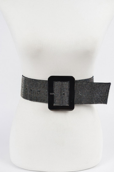 Wide Rhinestone Belt