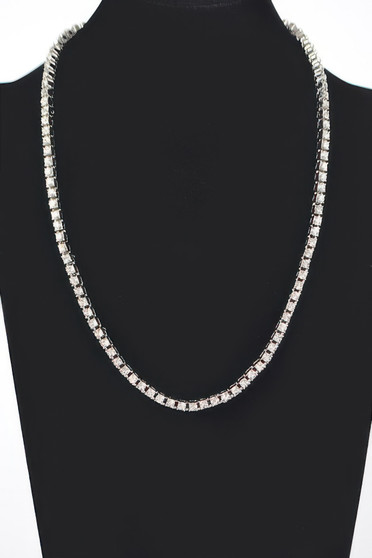 Rhinestone Chain Layered Necklace 60Cm