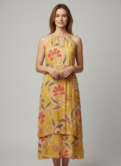 Mlle Gabrielle Floral Sleeveless Dress