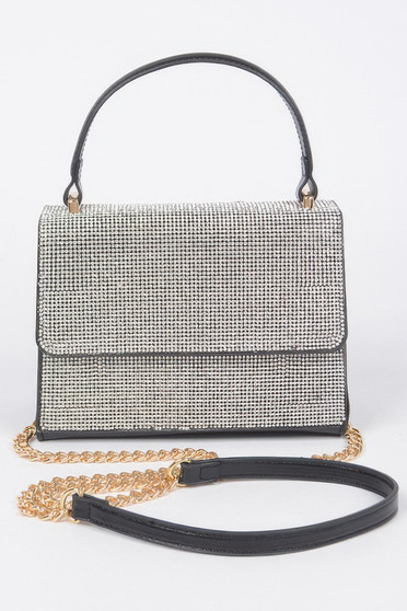 Rhinestone Top Handle Bag​​