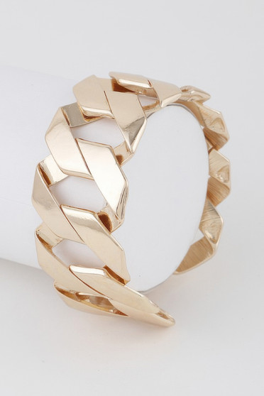 Wide Curb Chain Bracelet