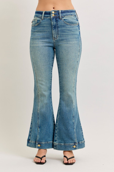 Judy Blue High Waist Vintage Wash Flare Jeans