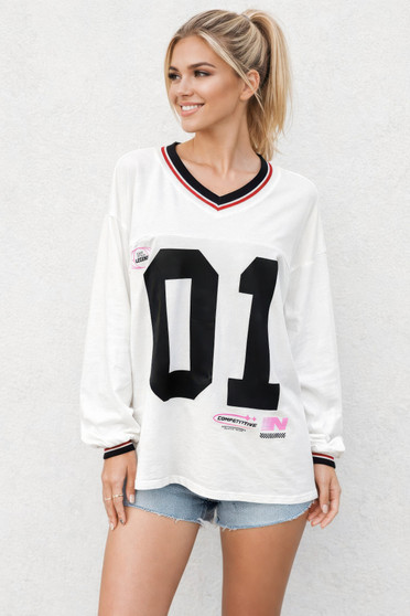 Varsity 01 Graphic Jersey Top