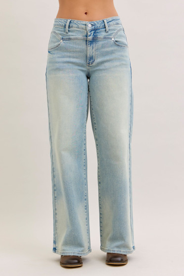 Judy Blue High Waist Column Straight Jeans
