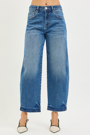 RISEN Slouchy Cropped Barrel Jeans