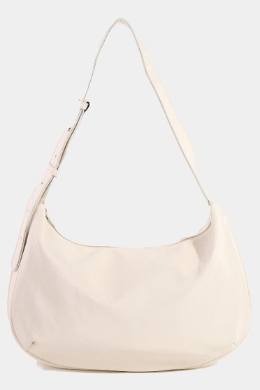 Fame Faux Leather Hobo Crescent Shoulder Bag