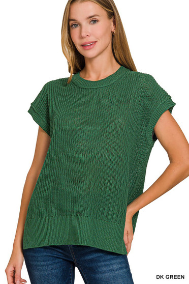 Zenana Oversized Crew Neck Sweater
