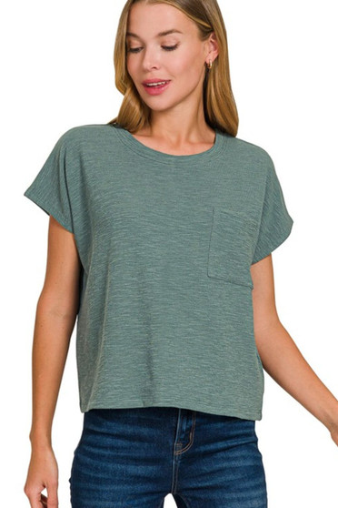 Zenana Round Neck Short Sleeve T-Shirt