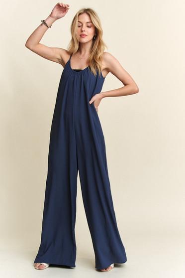 ADORA Wide Leg Casual Cami Jumpsuit