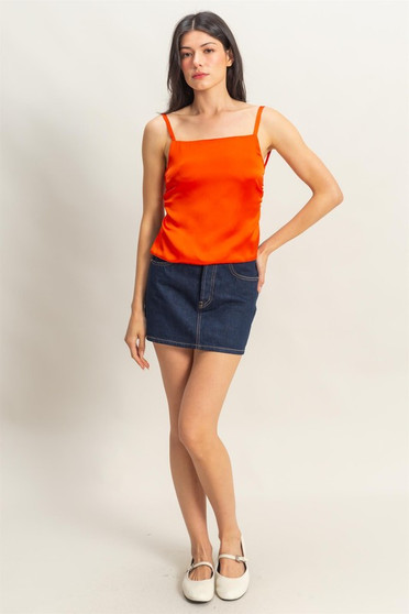 HYFVE Satin Back Tie Detail Cami