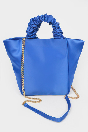 Satin Tote Bag W/Chain