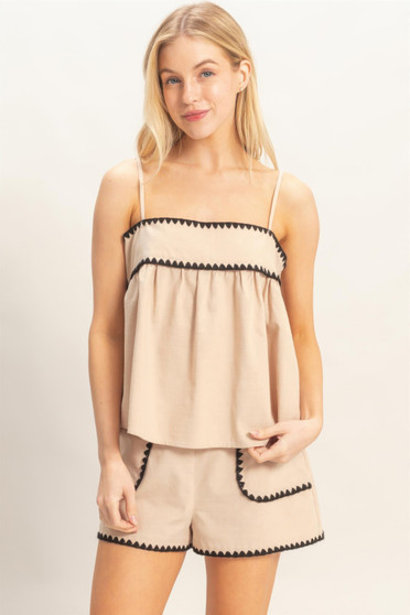 Sleeveless Babydoll Top​​