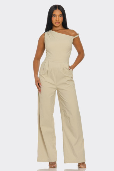 Chic Poise One-Shoulder Jumpsuit​